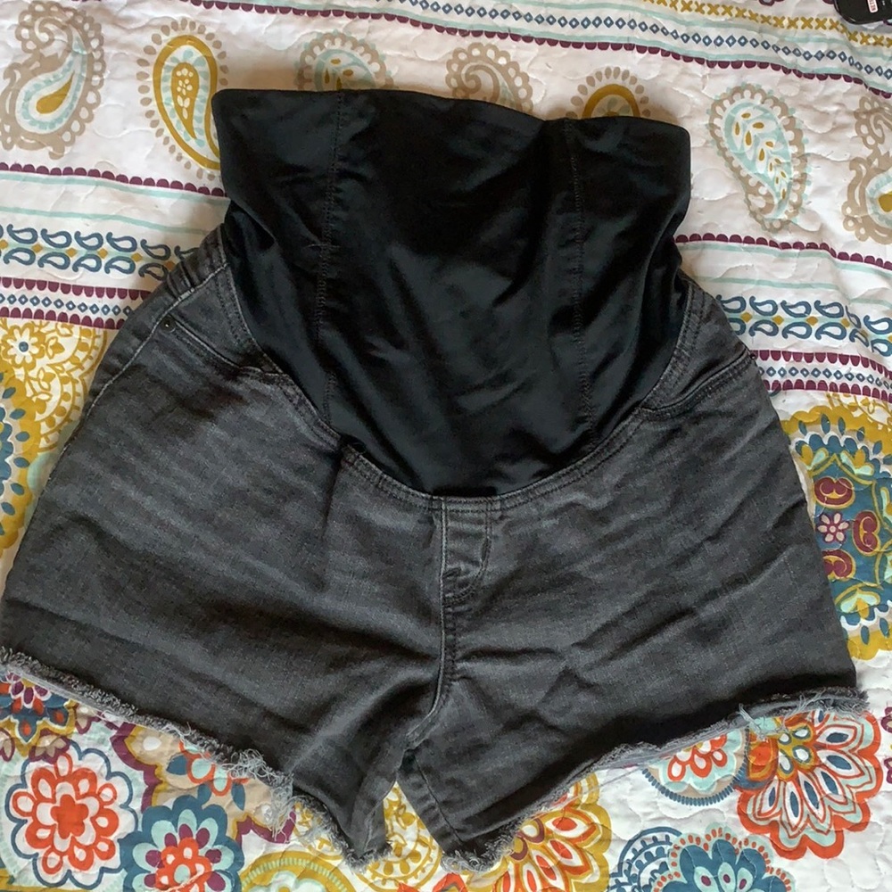 COPY - Dark Grey Maternity Shorts